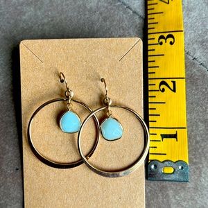 Hoop earrings with inner beads